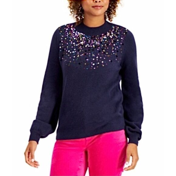Charter Club Sequined Sweater - Picture 1 of 4